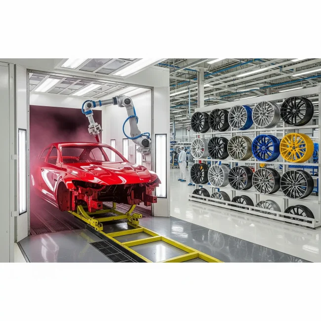 رنگ پودری در صنعت خودروسازی