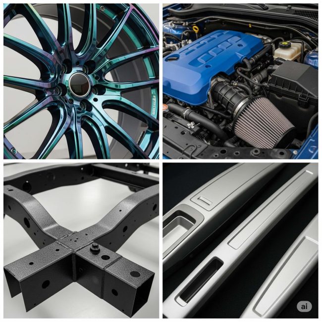 رنگ پودری در صنعت خودروسازی