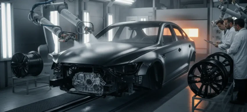 زنگ پودری ساده براق برای ماشین | رنگ پودری اداک 