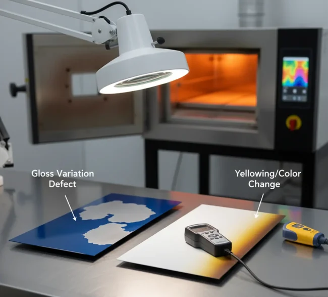 عدم یکنواختی در براقیت رنگ پودری (Gloss Variation)