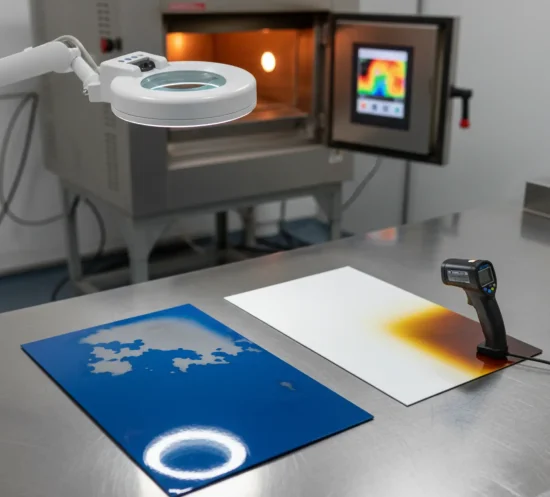 عدم یکنواختی در براقیت رنگ پودری (Gloss Variation) 1