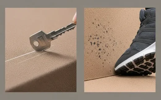 مزایای اصلی رنگ پودری سمباده‌ای، مانند مقاومت در برابر خراش و خاصیت ضدلغزش