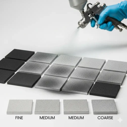 تنوع رنگ و بافت سمباده‌ ای رنگ آداک