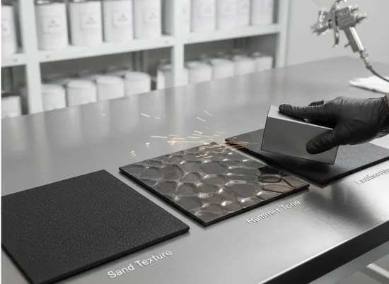  تفاوت رنگ سمباده‌ای با رنگ‌های چکشی و چرمی (اولویت مقاومت)