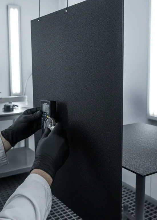 نکات تخصصی اعمال و نگهداری رنگ پودری سمباده‌ای (راهنمای فنی آداک)